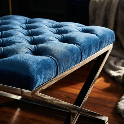 Tuveson Velvet Ottoman