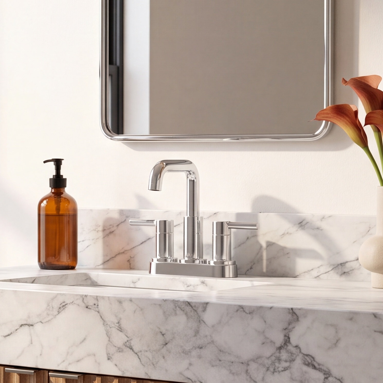 Nicoli Centerset Bathroom Sink Faucet