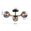 Rotan Glass Semi Flush Mount