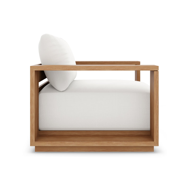 Beja Luxe Club Chair - Natural, White