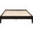 Cappuccino Queen Bed Frame - Elegant And Versatile, Fits Different Platform Spacious Relaxing Bed, Plywood Construction