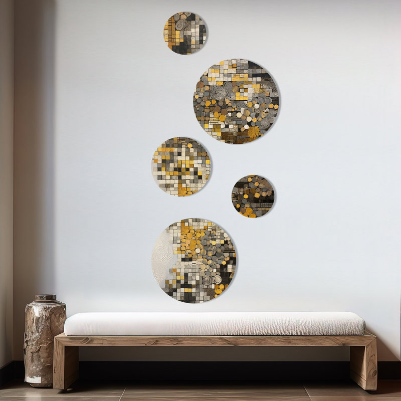 Abstract Wall Decor on Metal