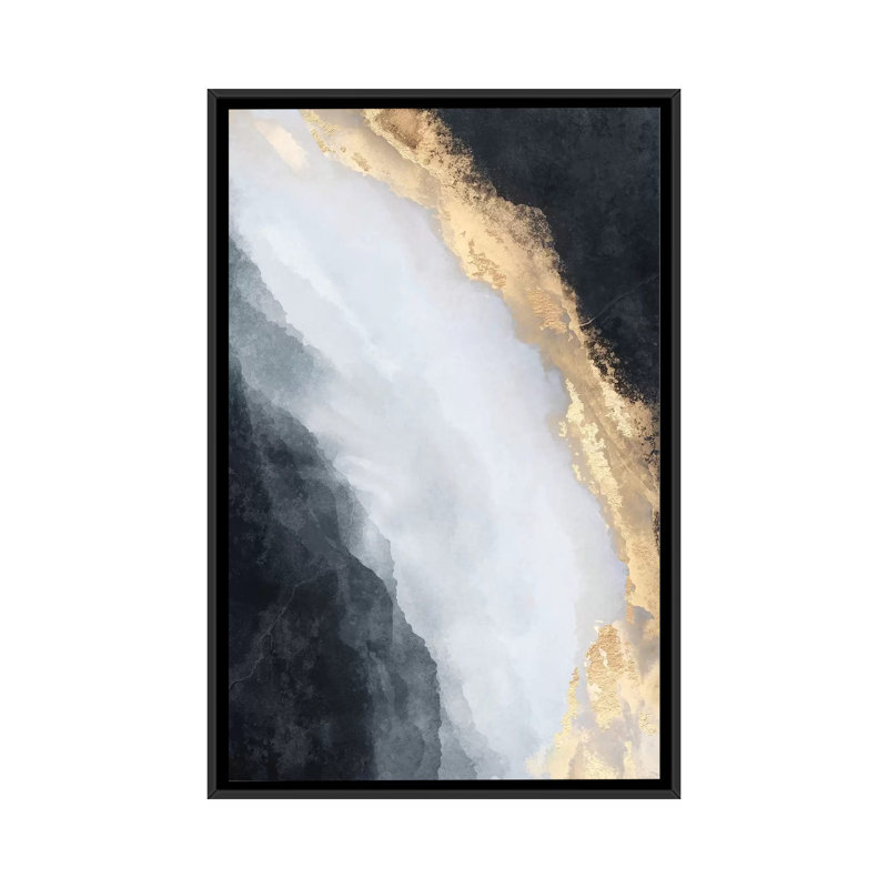 « Stream » par Elisabeth Fredriksson, reproduction d’art, Toile avec cadre noir, Pas de tapis, H 40 po x l 26 po x P 1,5 po