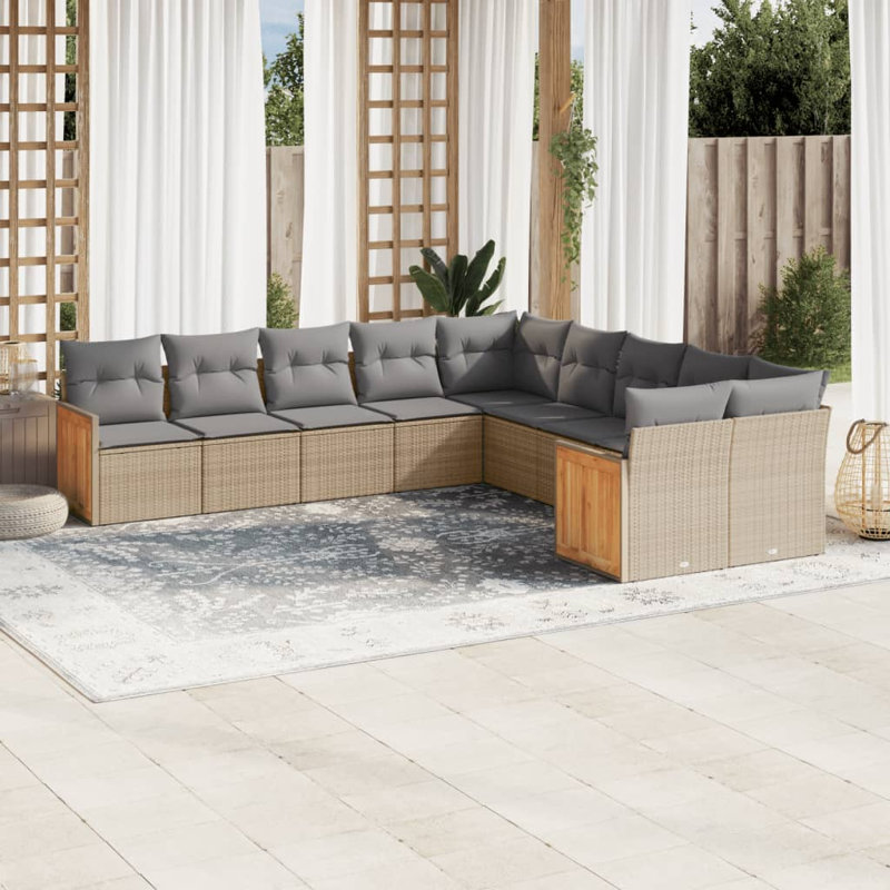 Ensemble de canapé de jardin Vidaxl