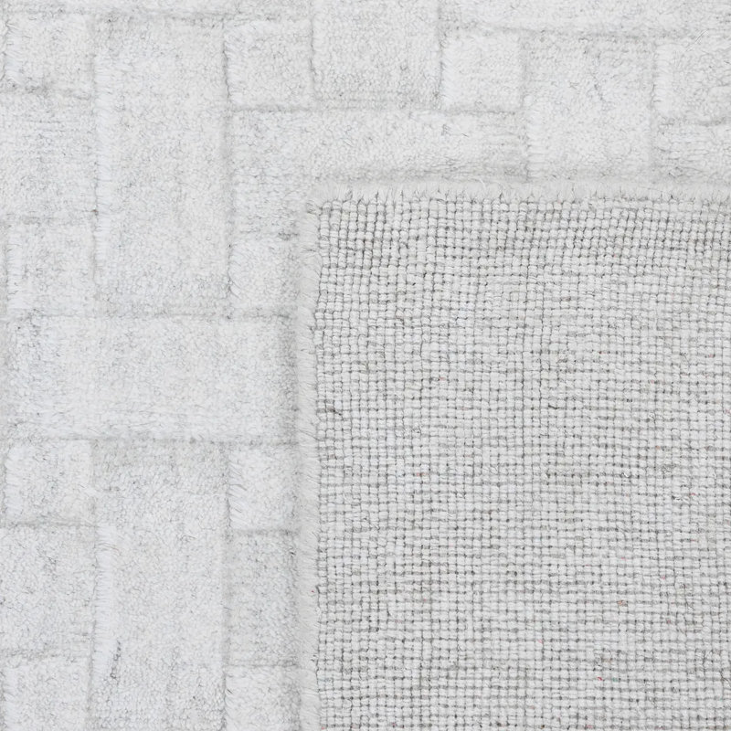 Peyton Area Rug in White, Rectangle 6' x 9'