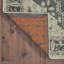 Tapis oriental intérieur gris 2 pi x 8 pi résistant aux taches