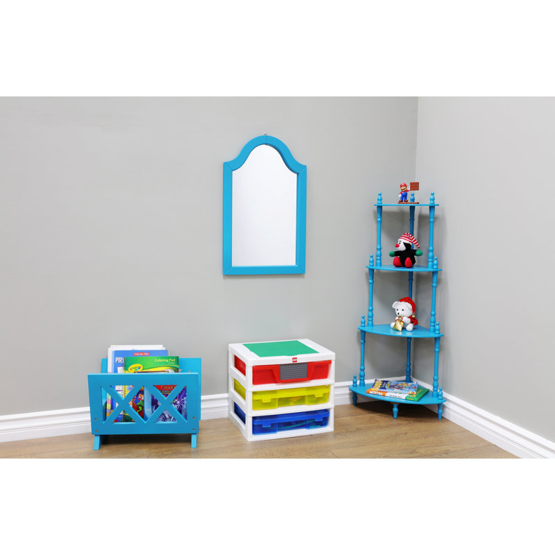 Porte-magazine contemporain, Bleu