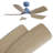 Rita 42" 5-Blade Modern Dark BlueThree-Color Dimmable Ceiling Fan Light with Remote Control