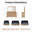 Commode double 7 tiroirs avec miroir COLAMY ATELIER