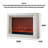 French-style simulated fire electric fireplace decorative insert for home use-1265247328