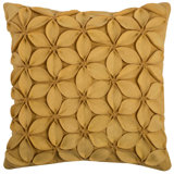 Appliqued Cotton Throw Pillow