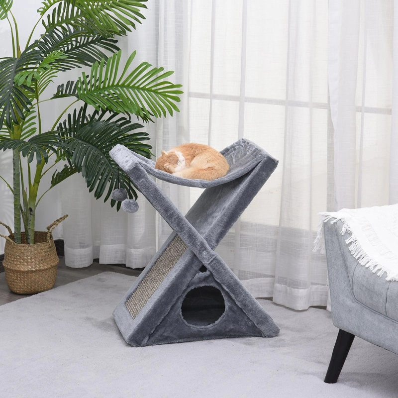Terry Scratching Post, Grey