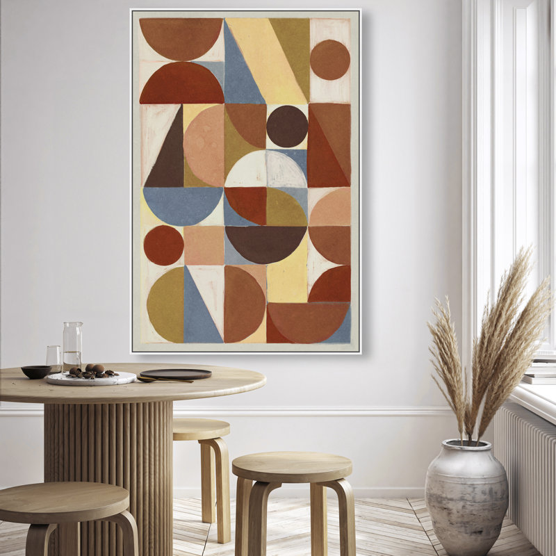 Tiles II Print by Oliver Gal, 16"H x 11"W, White Floater Frame