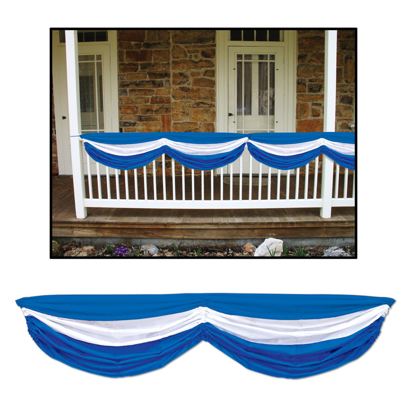 Bannière bunting en tissu, Bleu