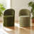 Rolling Chenille Upholstered Dining Chair With Hidden Casters-1468250800-1442868381