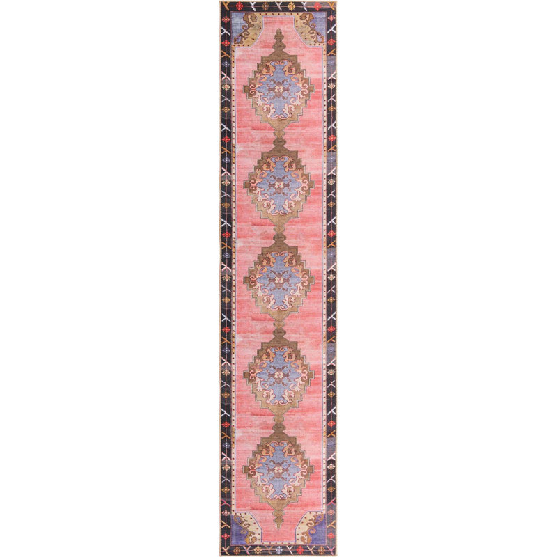 Glessite Chenille Geometric Indoor Rug, Runner 2'6" x 12'