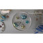  Ensemble de décorations d'arbre de Noël, boules de Noël incassables bleu pâle et argent 50 carats, plage d'été bord de mer nautique suspendue marine