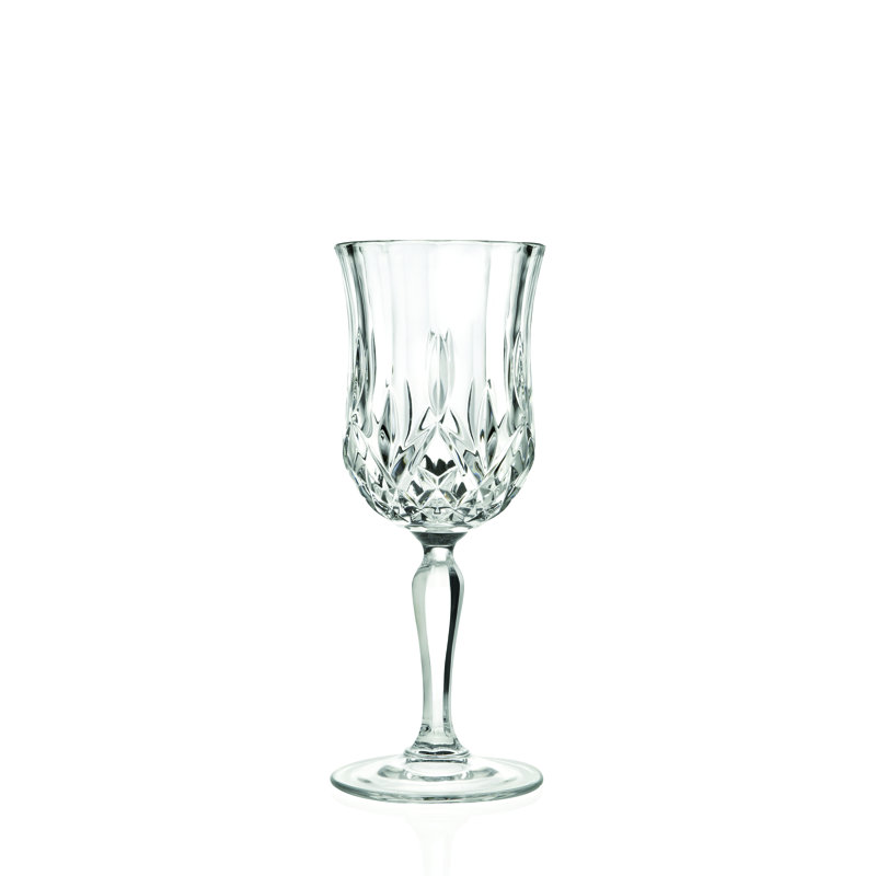Elegant Clear Crystal Goblet Set of Six
