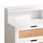 Armoire de rangement en rotin 6 tiroirs avec lumières DEL et prise de courant-903993785
