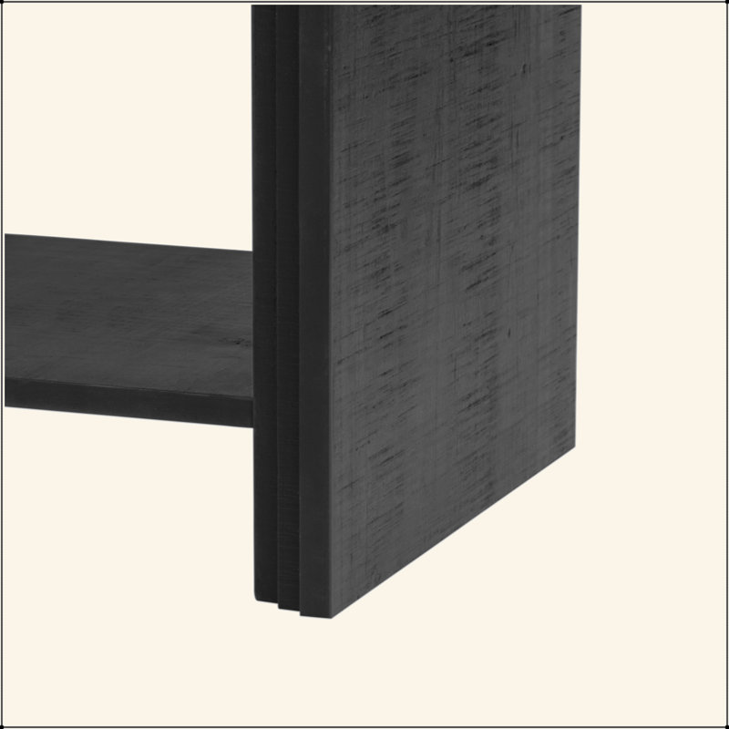 Versatile Console Table With Woven Wood Slats And Solid Wood Veneer,Suitable For Entryway, Hallway, Living Room,Foyer,Corridor