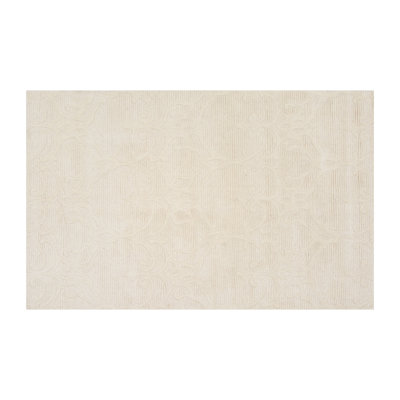 Maison 55 Cotton Striped Area Rug in Cream