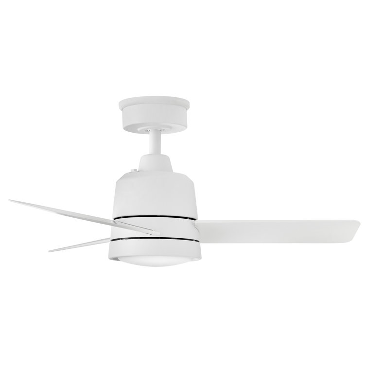 36" 3 - Blade LED Smart Standard Ceiling Fan with Remote Control and Light Kit Included