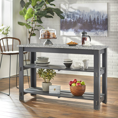 Dadler Granite Top Kitchen Island
