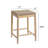 Sierra Rustic Solid Acacia Wood Counter Stools With Woven Rope Seat And Backless Design