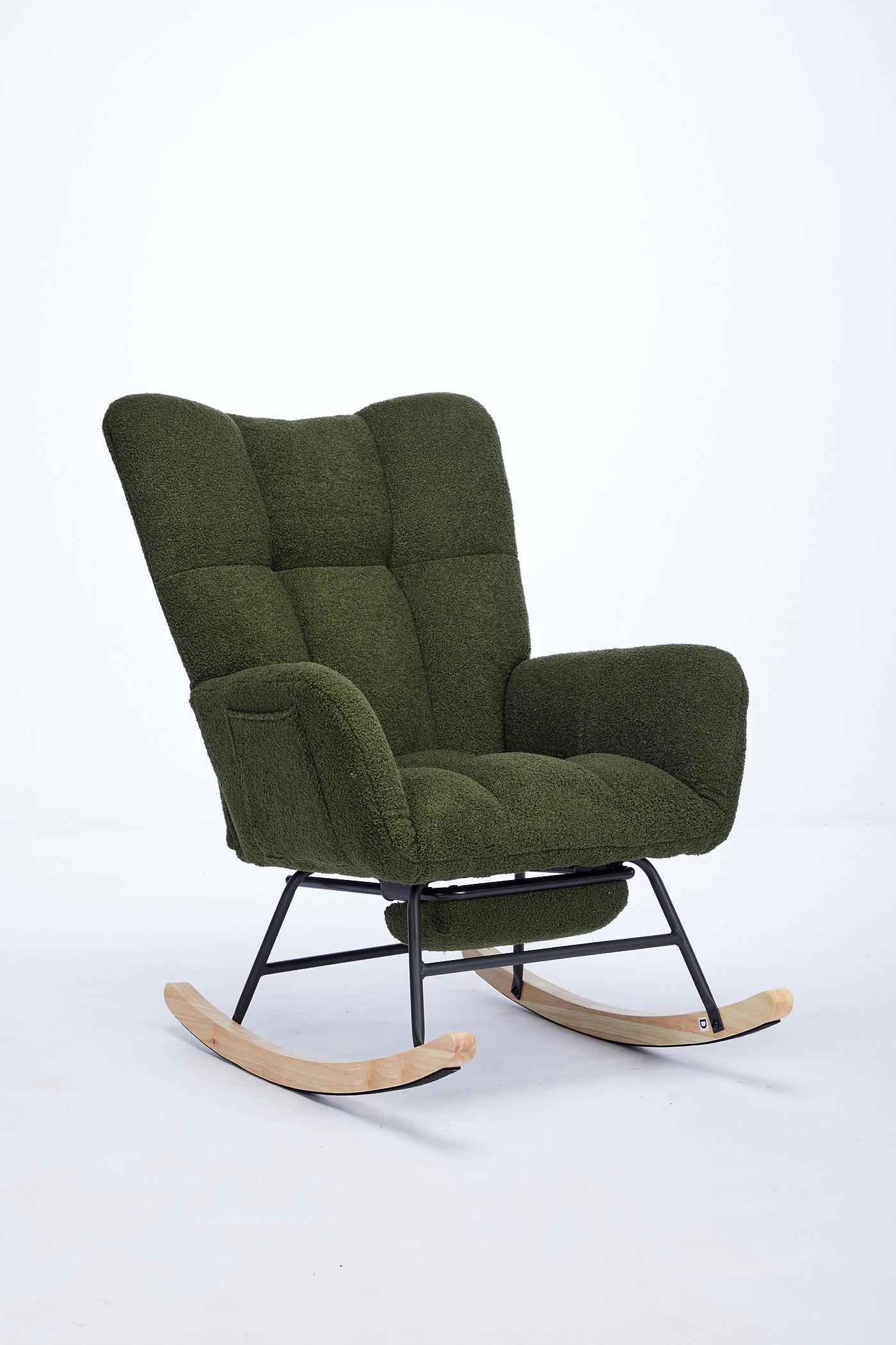 George Oliver Modern Nursery Rocking Chair, Upholstered Glider Chair ...