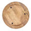 Assiettes décoratives en bois de manguier sculpté (ensemble de 4)