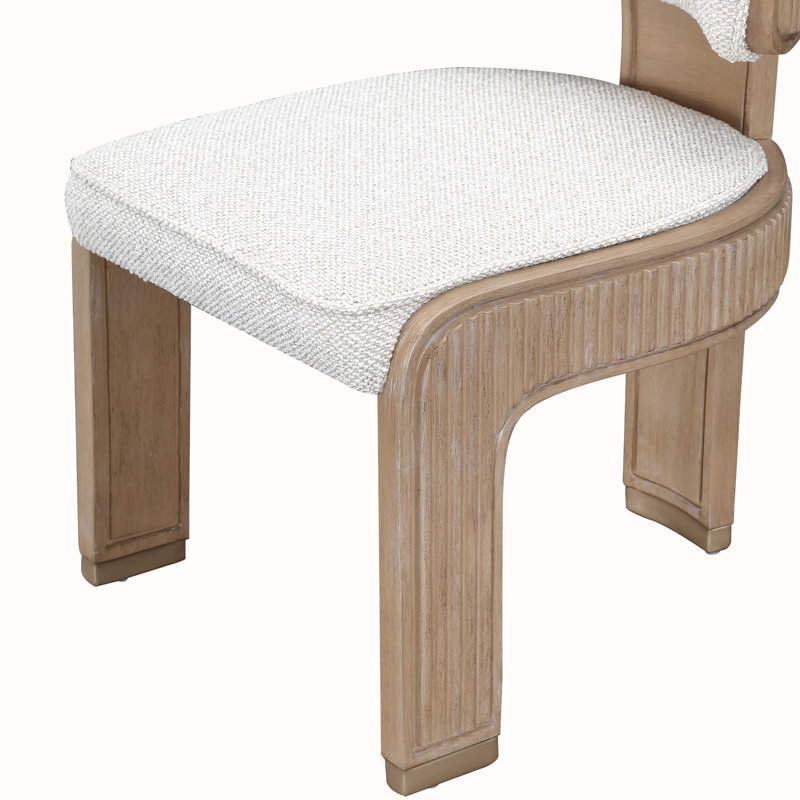 West Kensington Dining Side Chair - Sea Salt Caramel, Medium Yellow Wood