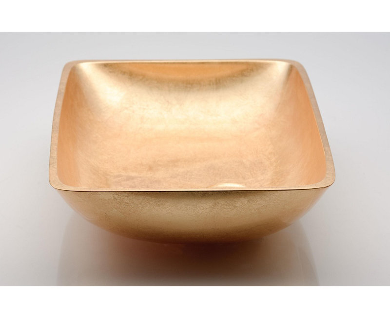 Vetro Freddo 20.5'' L Bathroom Sink, Gold Leaf