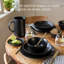 over&back Coupe 12-Piece Semi Hand-Finished Stoneware Dinnerware Set-99305514