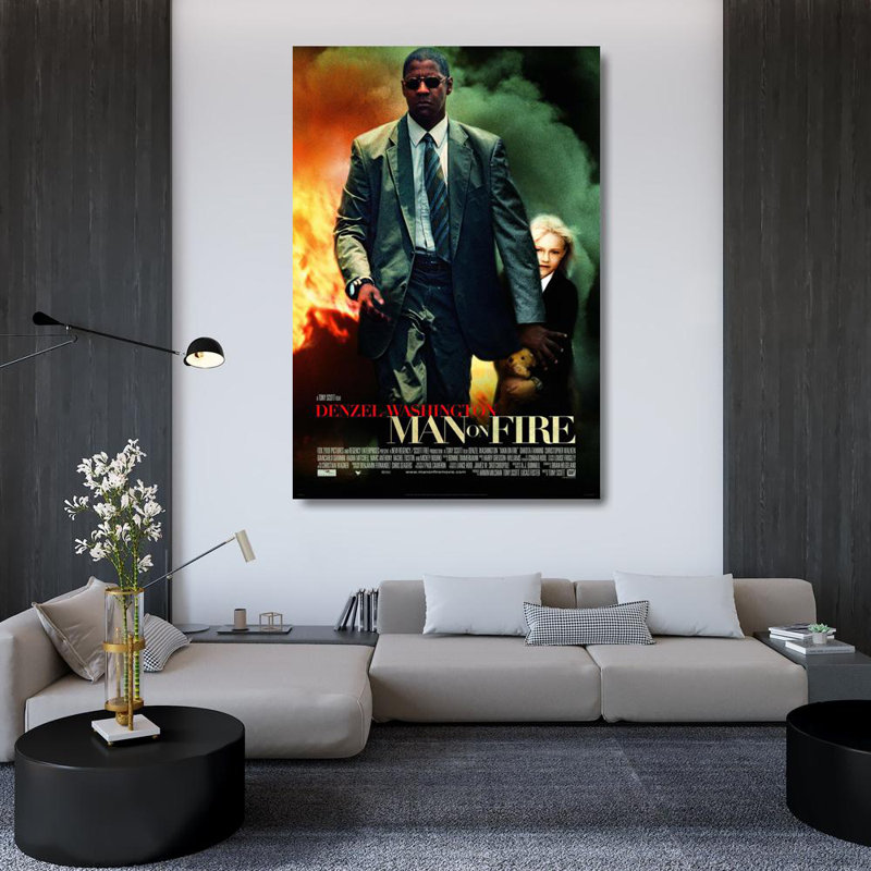 Man on Fire, 48" H x 33" W