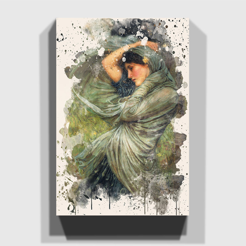 John William Waterhouse - Wrapped Canvas Painting, 76cm H x 50cm W