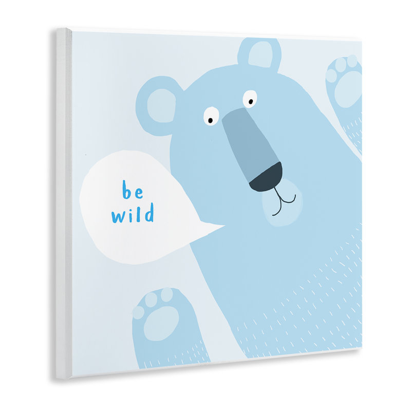 «Blue Be Wild Bear», art mural par Carla Daly