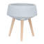 S / 2 DÉCORSEUR DE PIERREZZO 11/15 po AVEC PIEDS, GRIS