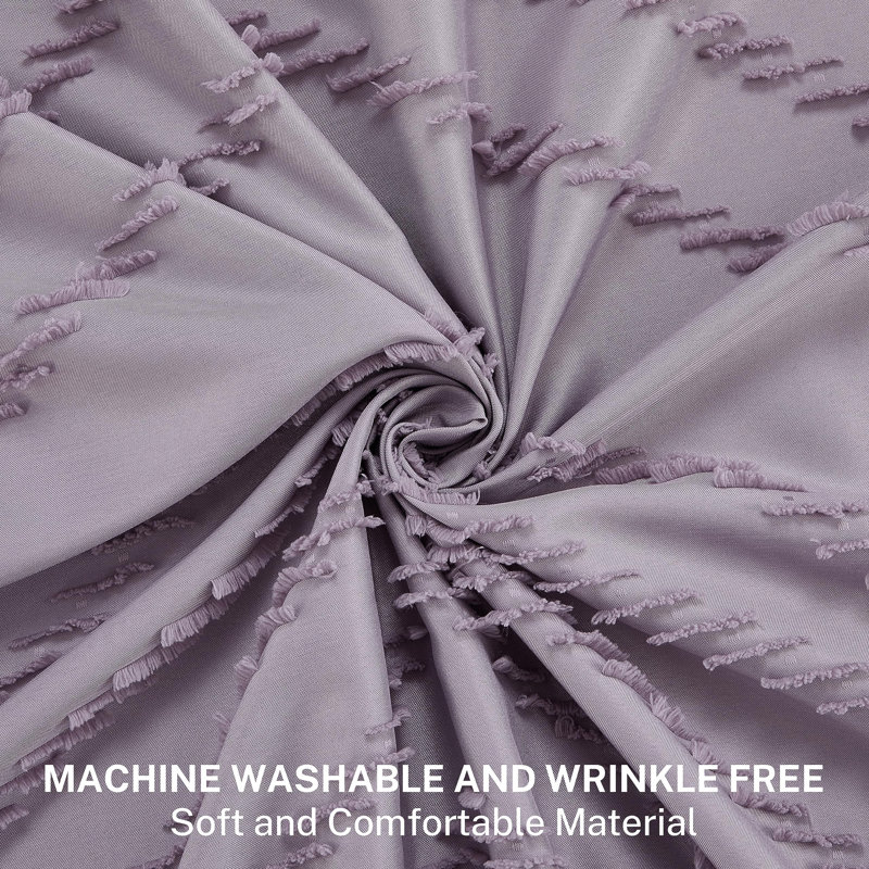 Akhsa Fabric Shower Curtain, Purple