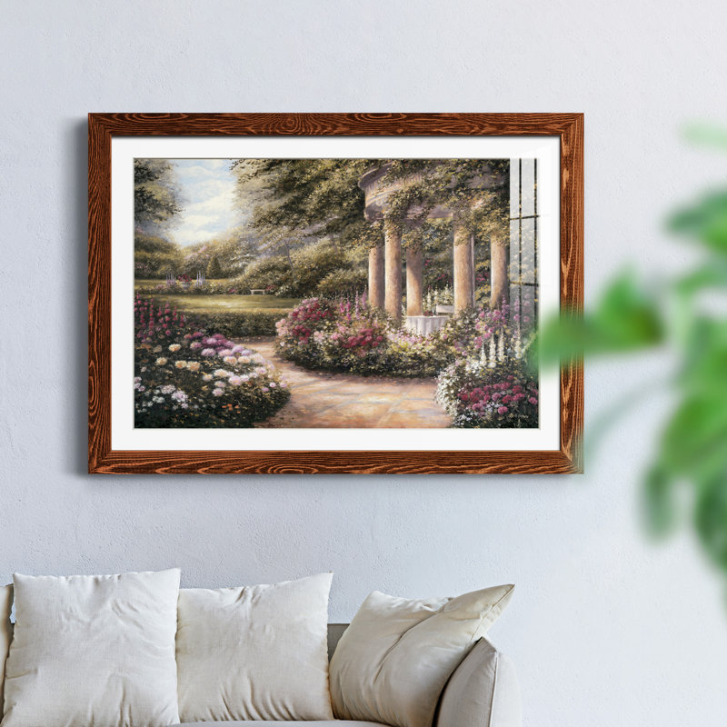 Rose Garden II - peinture encadrée, Érable, H 31,5 po x l 23,5 po x P 1,5 po