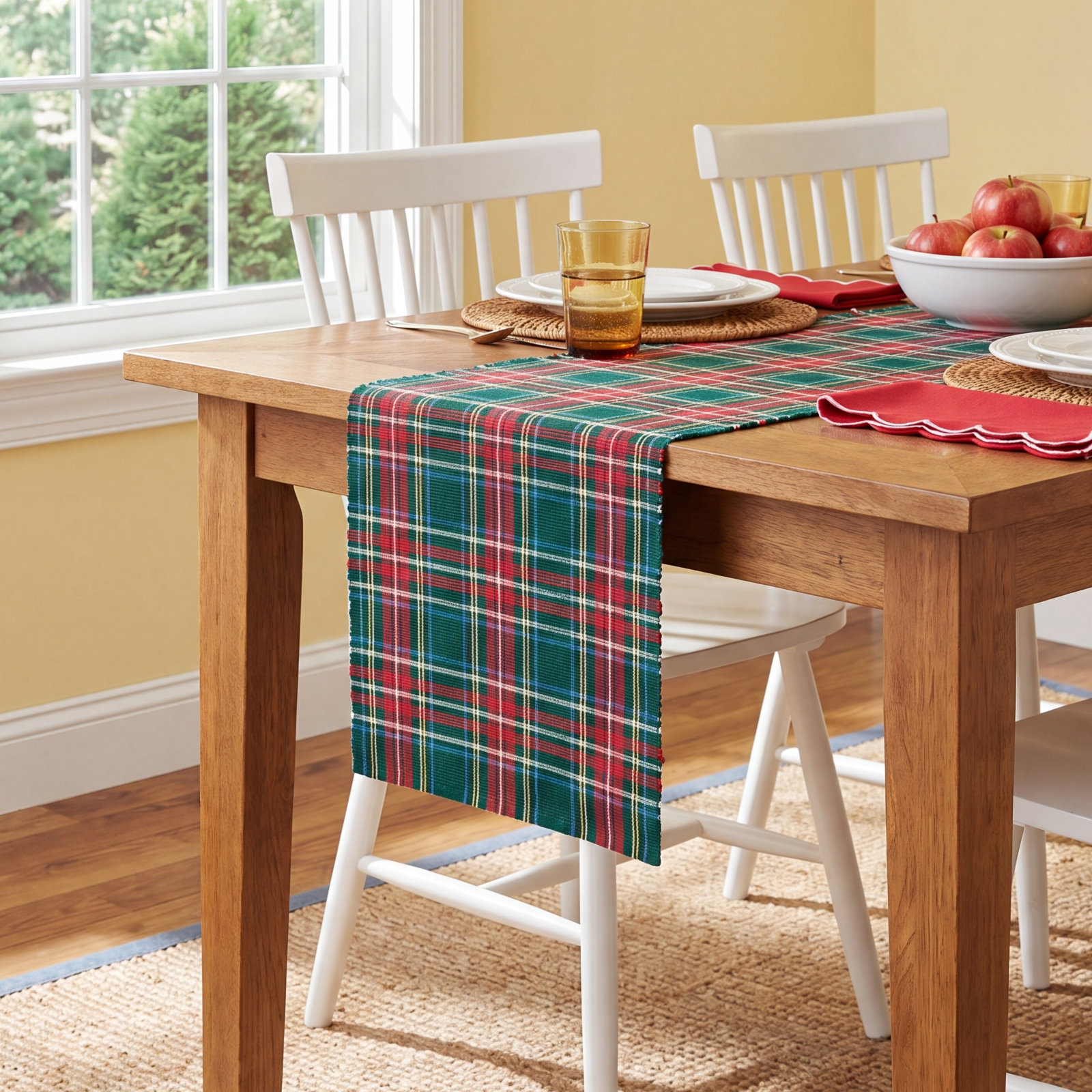 Nimue Plaid Christmas Table Runner