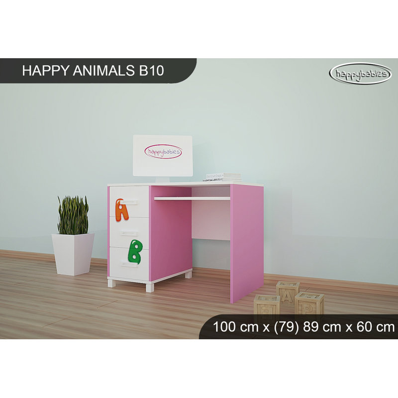 100cm Writing Desk, Pink