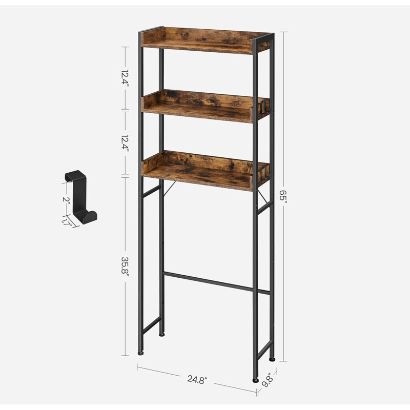 Mounting / Installation Required Over The Toilet Storage