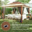 Cassy 3.5m x 3.5m Iron Pop Up Gazebo-871222028