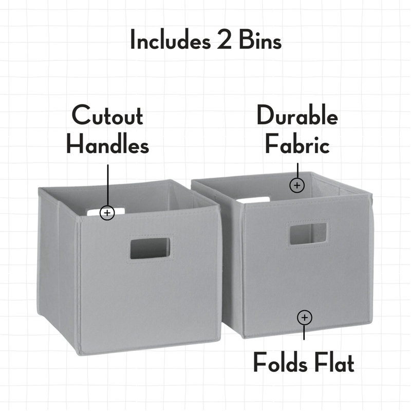Bibliothèque RiverRidge Kids Curve 35 "avec 6 casiers et une conception arquée, Bacs blancs / gris