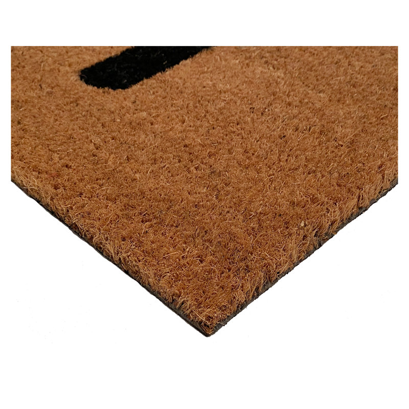 Aceta Non-Slip Outdoor Doormat, Brown/Black