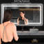 Miroir de salle de bain sans cadre à DEL, miroir intelligent-809660109