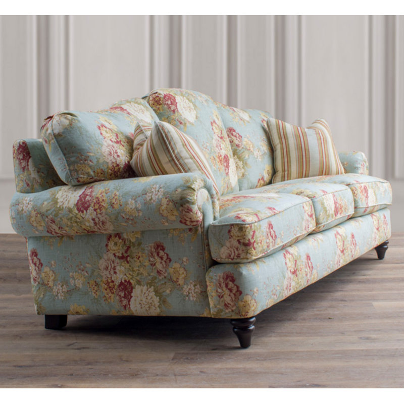 Simple Blue Fabric Sofa