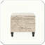 Repose-pieds rembourré avec repose-pieds rectangulaire, fonctionnel, polyvalent, pratique, compact et confortable