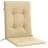  Lowback Chair Cushion Set Of 6 Melange Beige 100% Polyester-973910084-973910087