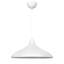 Élégant lustre en métal blanc, hauteur réglable de 39,4 à 47,2 pouces | 1 x douille E27, 40 W maximum | Design moderne pour le salon, la salle à manger et le vestibule | Corps en métal durable, solution d'éclairage de maison élégante